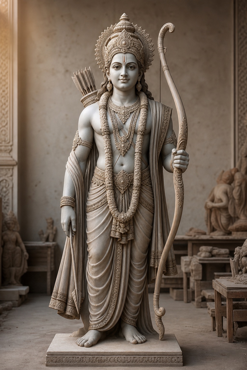 Large Shri Ram idol sculpture
